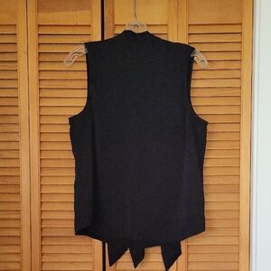 Unique Black Sleeveless Top